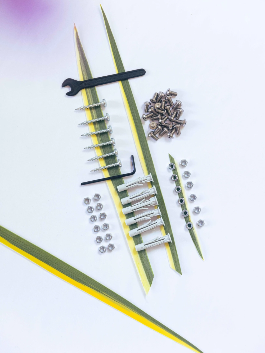 Lot de vis spécifique au rack inox 16 places vertical.